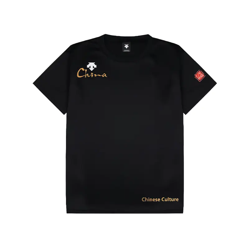 

DESCENTE Футболка унисекс черная, Черный, DESCENTE Футболка унисекс черная