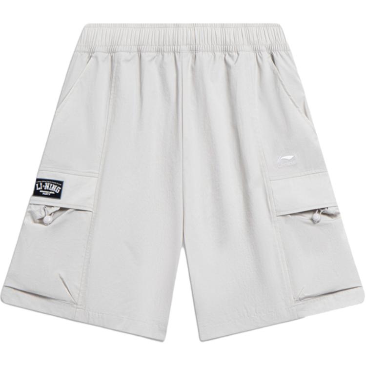 

Шорты повседневные LiNing Sports Life Collection мужские светло-дымчато-серые Light Smoke Gray