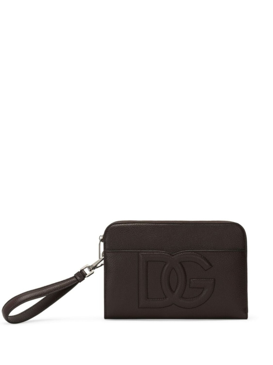 

Dolce & Gabbana клатч среднего размера с тисненым логотипом, коричневый
