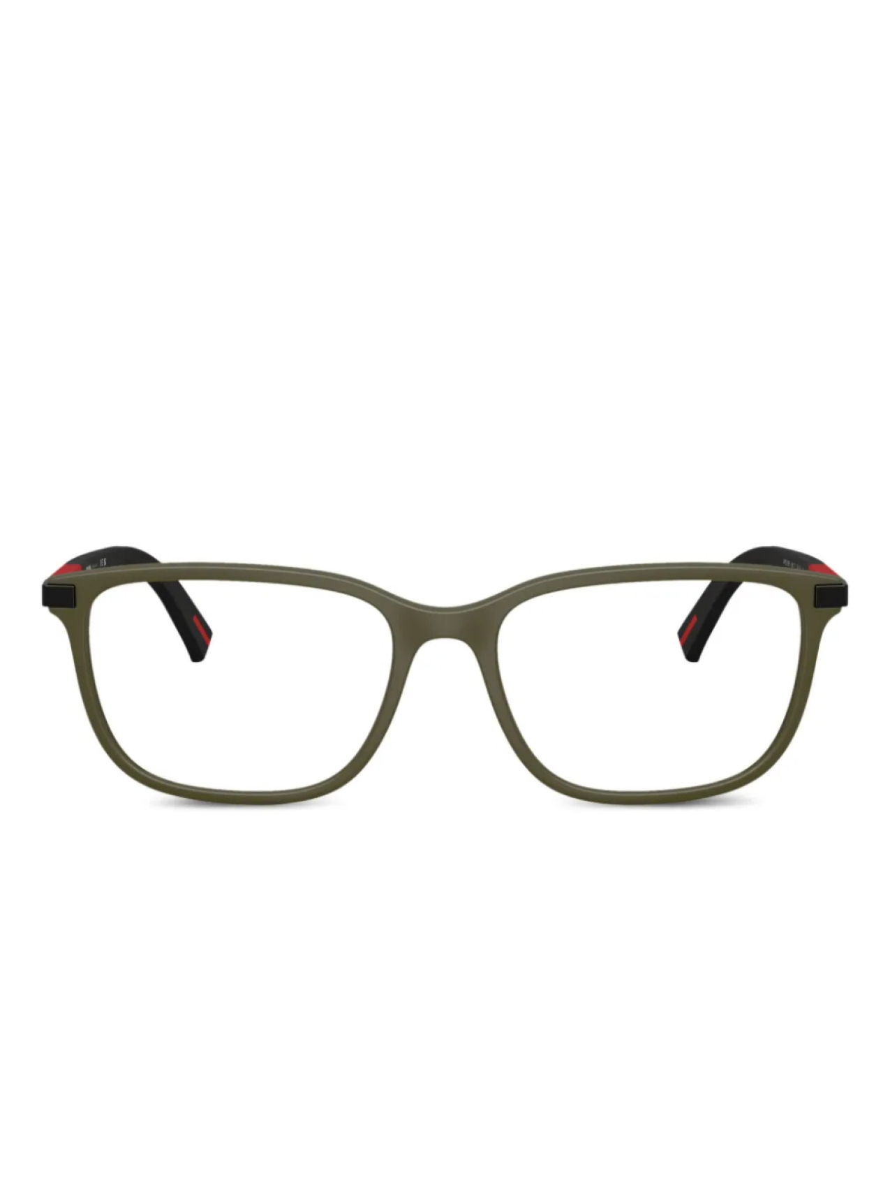 

Prada Linea Rossa rectangle-frame очки, зеленый