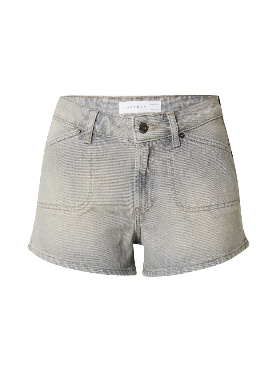 

Джинсовые шорты TOPSHOP Regular Jeans, серый деним