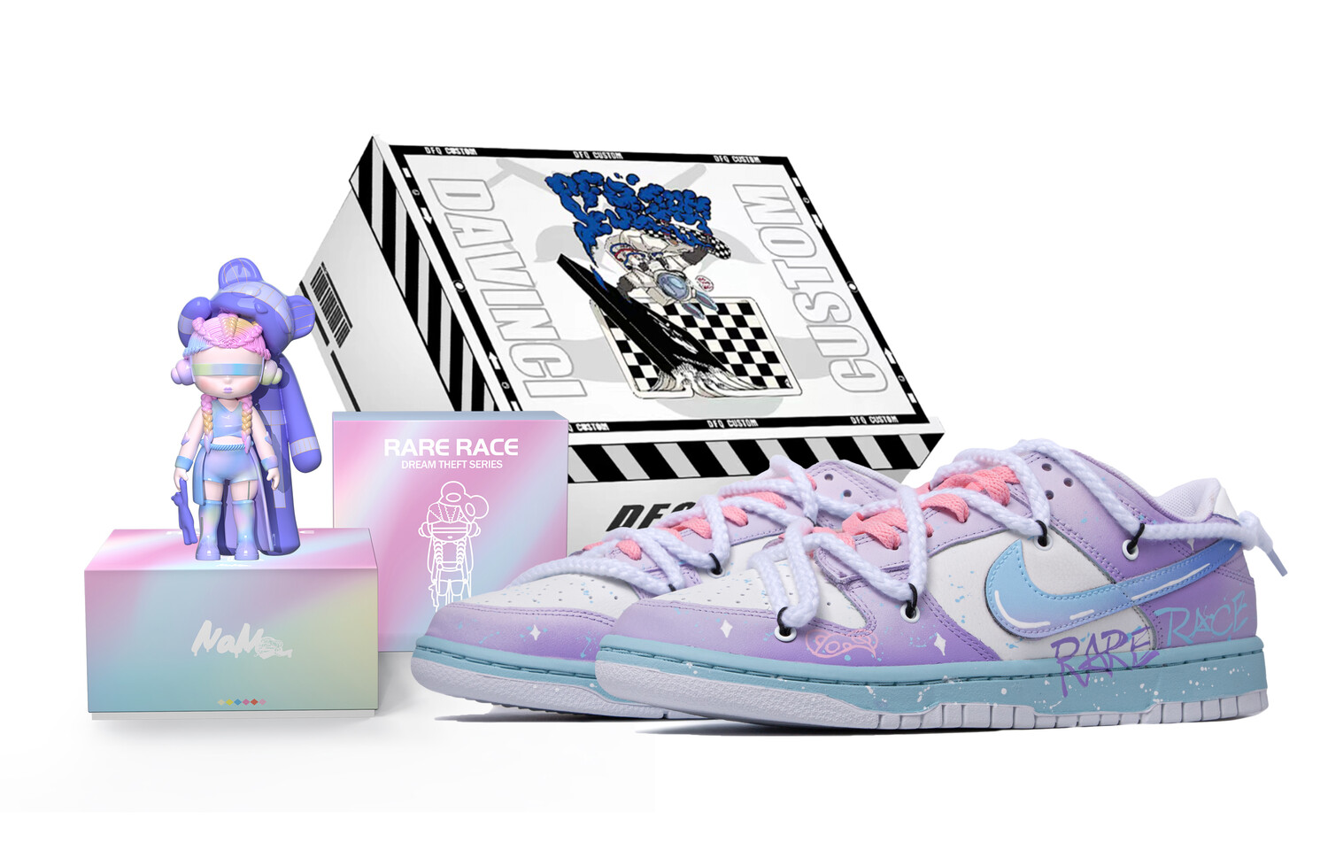 

Мужские кроссовки для скейтбординга Nike Dunk, Lilac