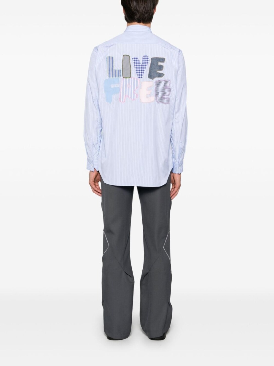 Футболка Comme Des Garçons Shirt x Fred Perry Live, синий — фото 2