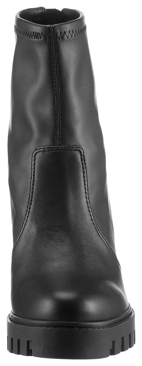 Ботильоны на высоком каблуке Calvin Klein Jeans "HEEL PLATFORM ZIP BOOT MG NAPPA", ботильоны, ботильоны, блочный каблук, с молнией на пятке, черный — фото 4