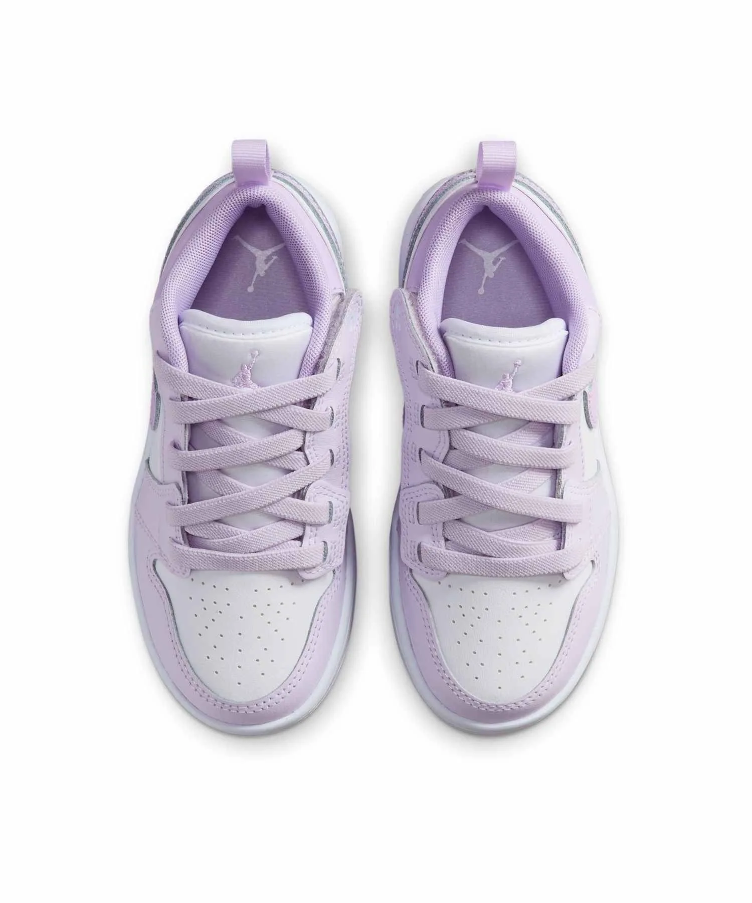 Детские кроссовки с липучкой Jordan 1 Low Alt DR9748-500 фиолетовые — фото 4
