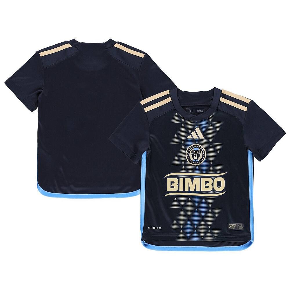 

Джерси команды Adidas Navy Philadelphia Union 2024 AEROREADY для малышей, цвет Uni Navy