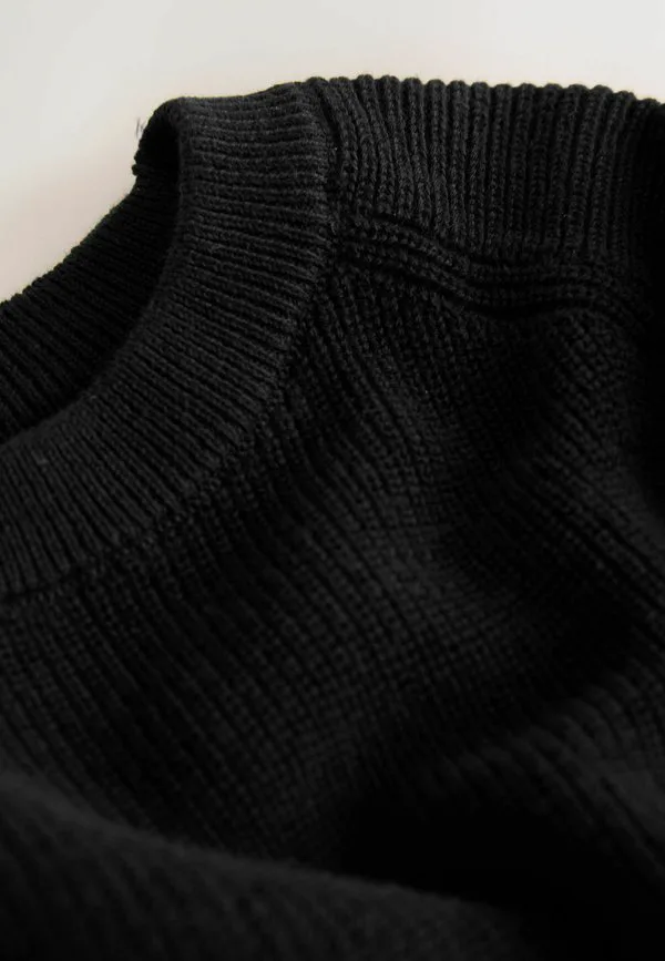 Джемпер с круглым вырезом, стандартного кроя Next, Black — фото 2