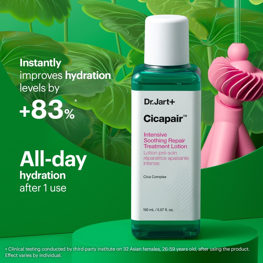 Сыворотка Dr. Jart+ — Для лица cicapair intensive soothin repair treatment lotion Dr Jart, объем, 150 мл — фото 3
