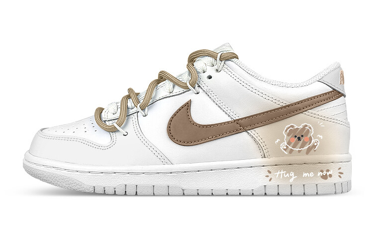 

Кроссовки Nike Dunk Skateboard Shoes Men Low-Top White Brown