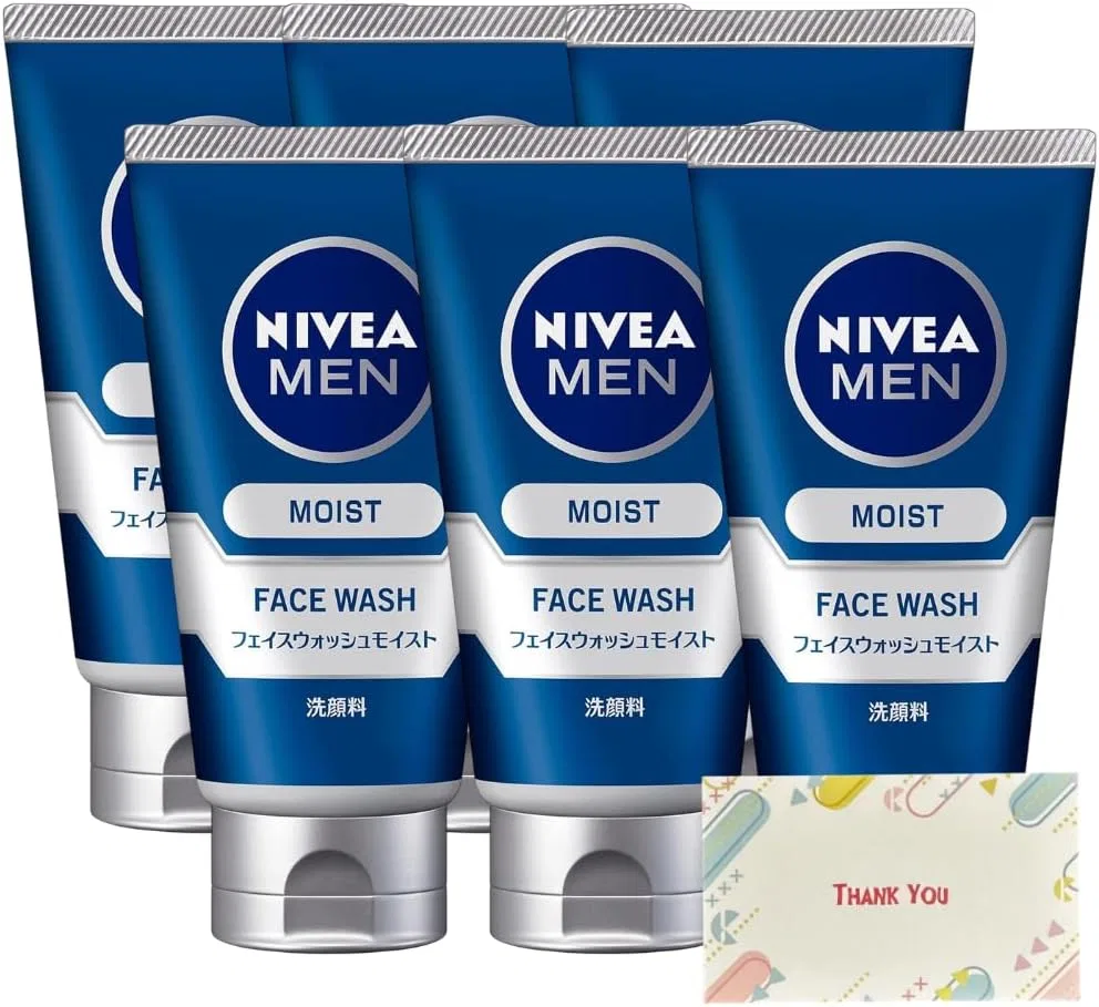 Набор для ухода за кожей Nivea Men Face Wash Moist 100 г, набор 6 шт., Kunutonn