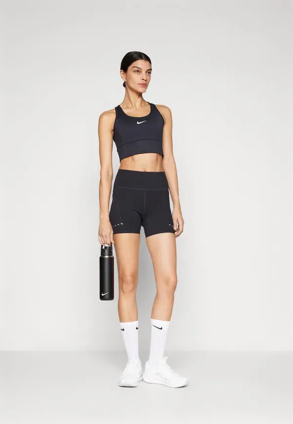 Тайтсы беговые короткие Nike Performance, черный/отражающий серебристый — фото 2