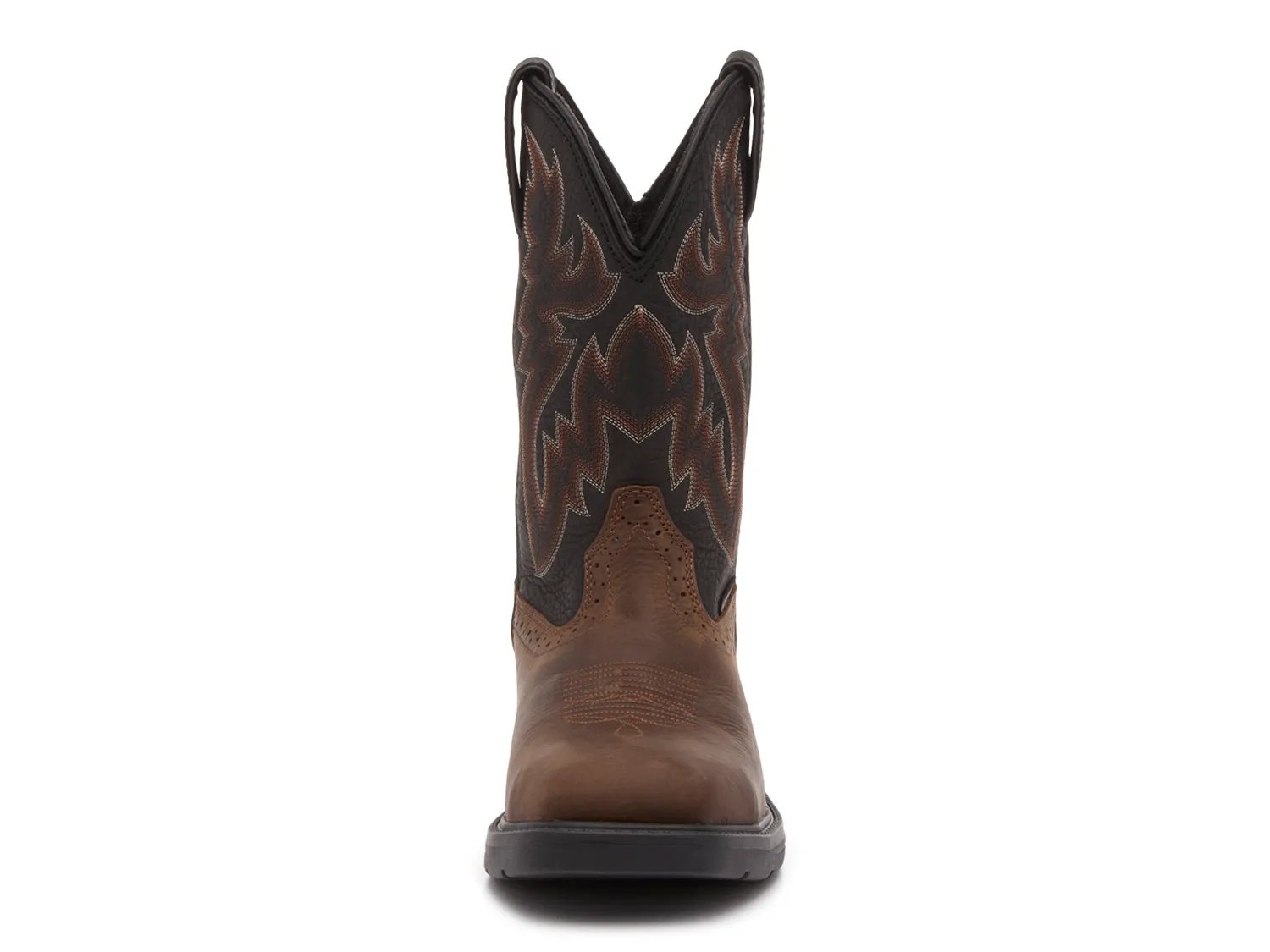Ботинки Wolverine Rancher Level Waterproof Steel Toe Work Boot - Men's, черный/коричневый — фото 2