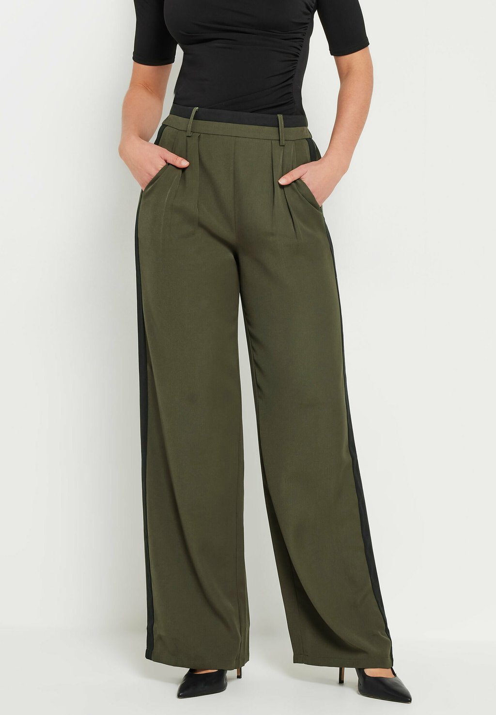 

Брюки STRIPE WIDE Long Tall Sally, темно-зеленый