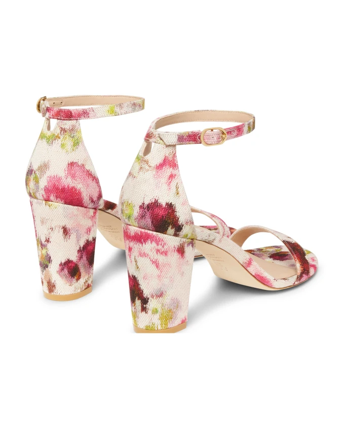 Босоножки на блочном каблуке Stuart Weitzman, мультиколор — фото 3