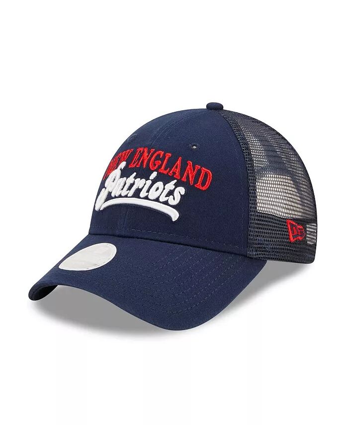 

Женская кепка-кепка Navy New England Patriots Team Trucker 9FORTY Snapback New Era