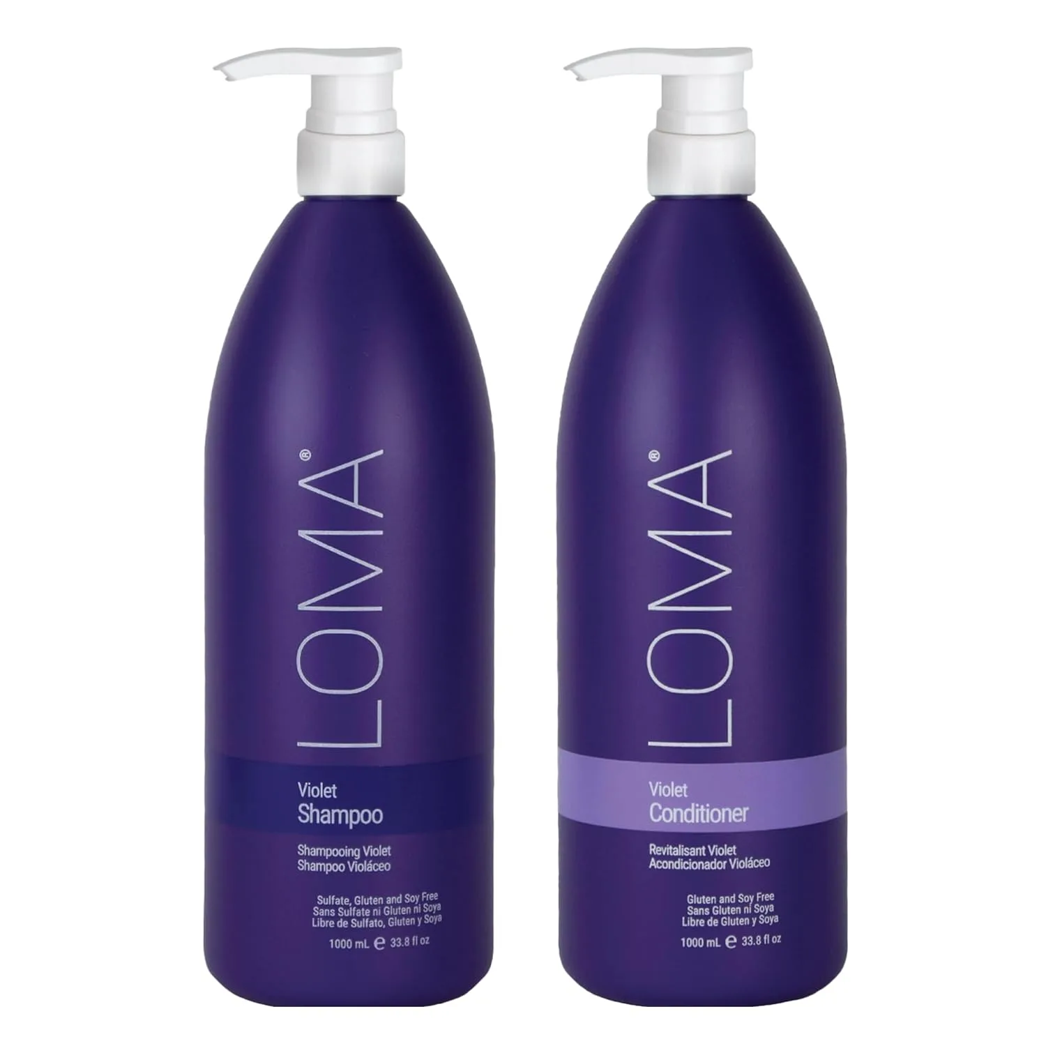 Loma Hair Care Violet Duo: шампунь и кондиционер 2000 мл (1 шт.)