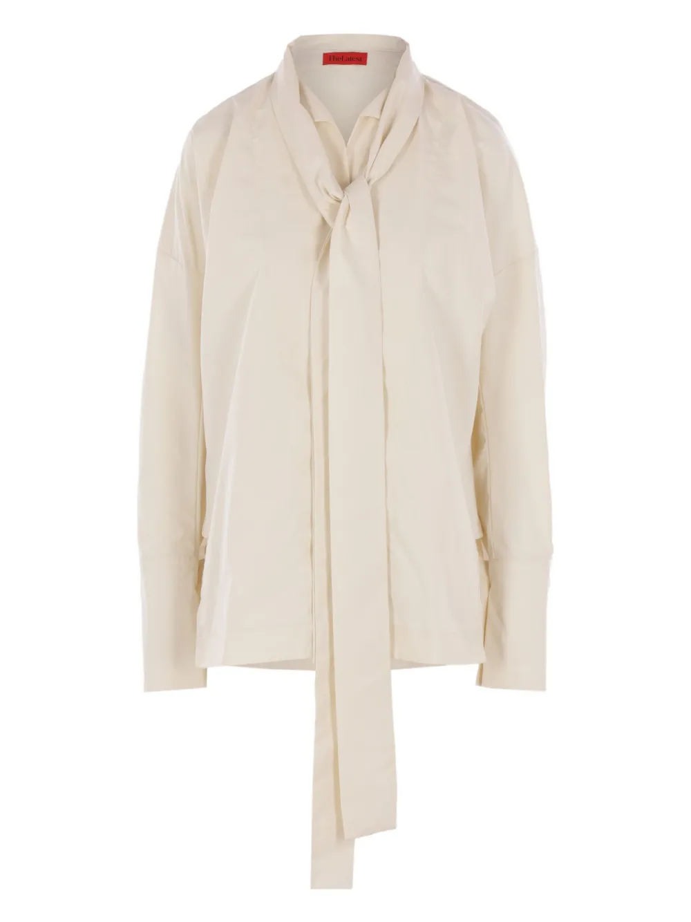 

Блузка с воротником-лавальер THELATEST, нейтральный