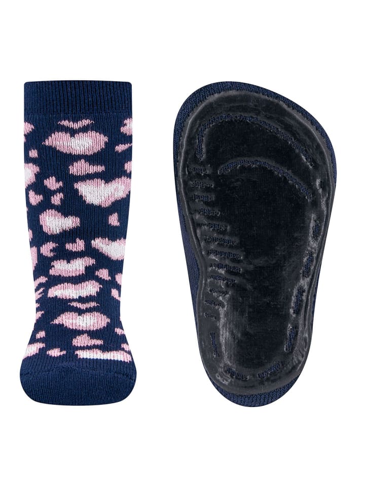 

Ewers Противоскользящие носки Leo темно-синего цвета