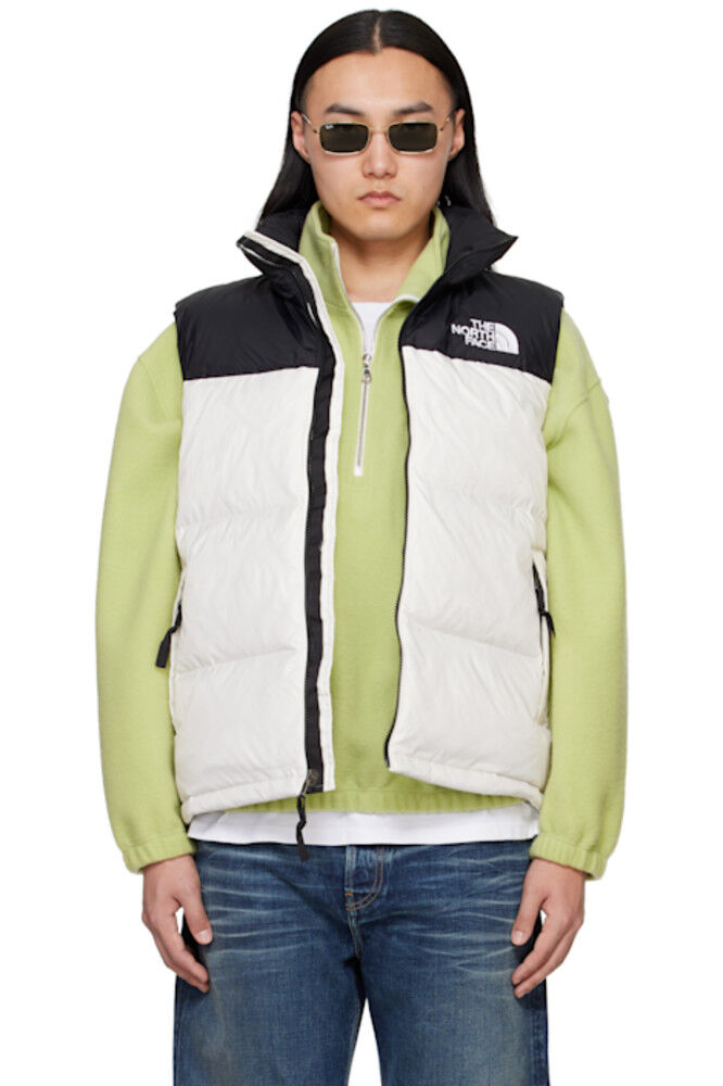 

Черно-белый пуховый жилет Nuptse 1996 года в стиле ретро The North Face