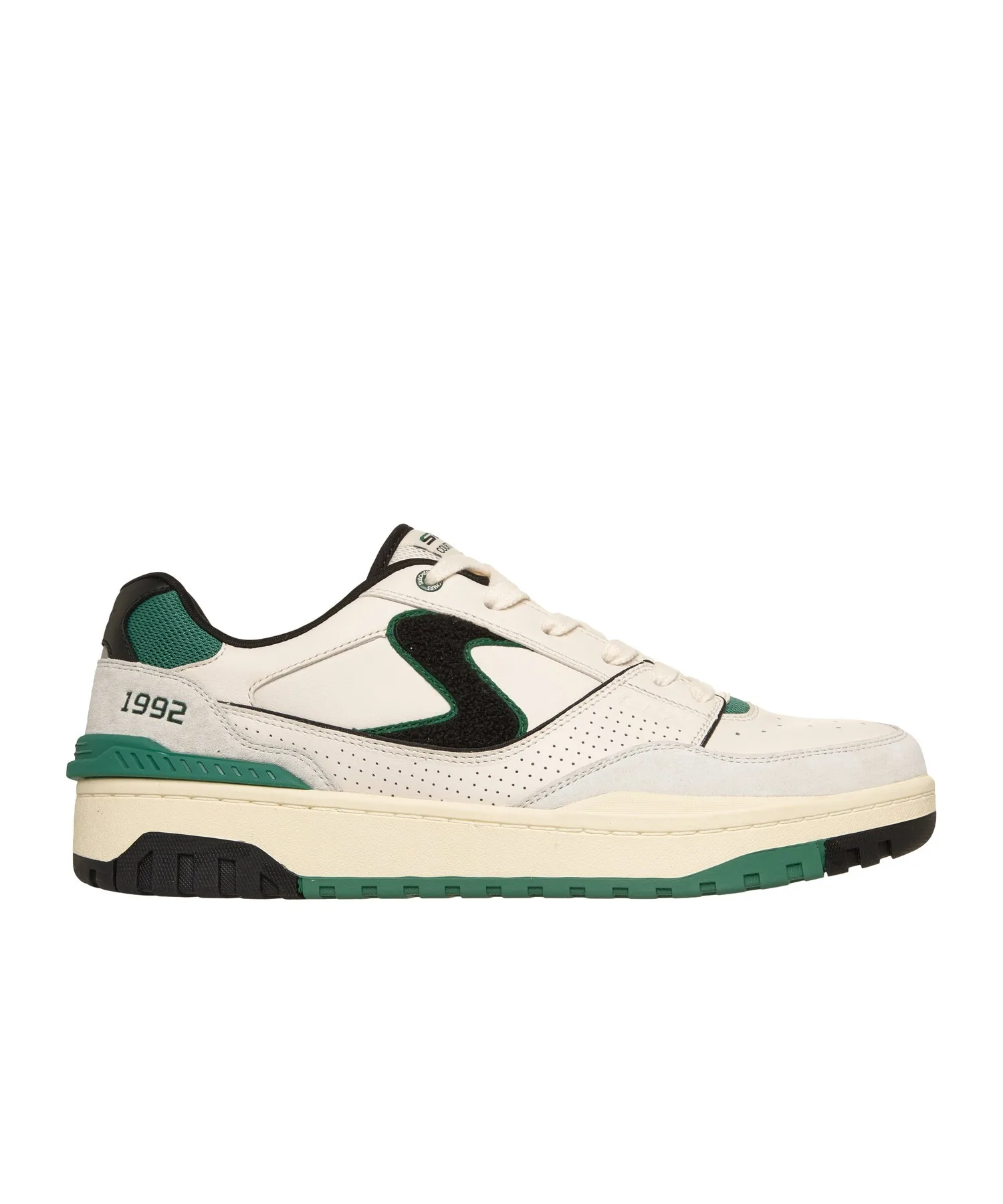 Мужские кроссовки с кожаным верхом и амортизацией S-1992 SKECHERS белые — фото 4