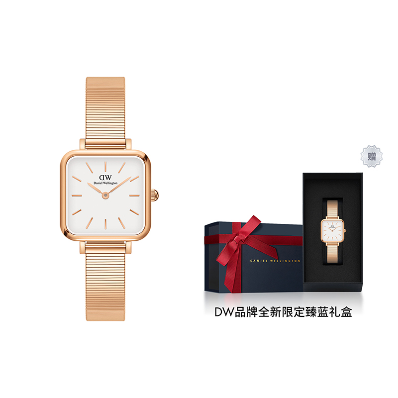 

DW/DanielWellington Часы Daniel Wellington Quadro Studio 22mmx22mm, White Dial