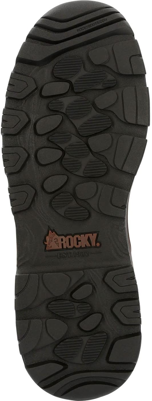 Мужские водонепроницаемые утепленные походные ботинки ROCKY красного цвета — фото 2