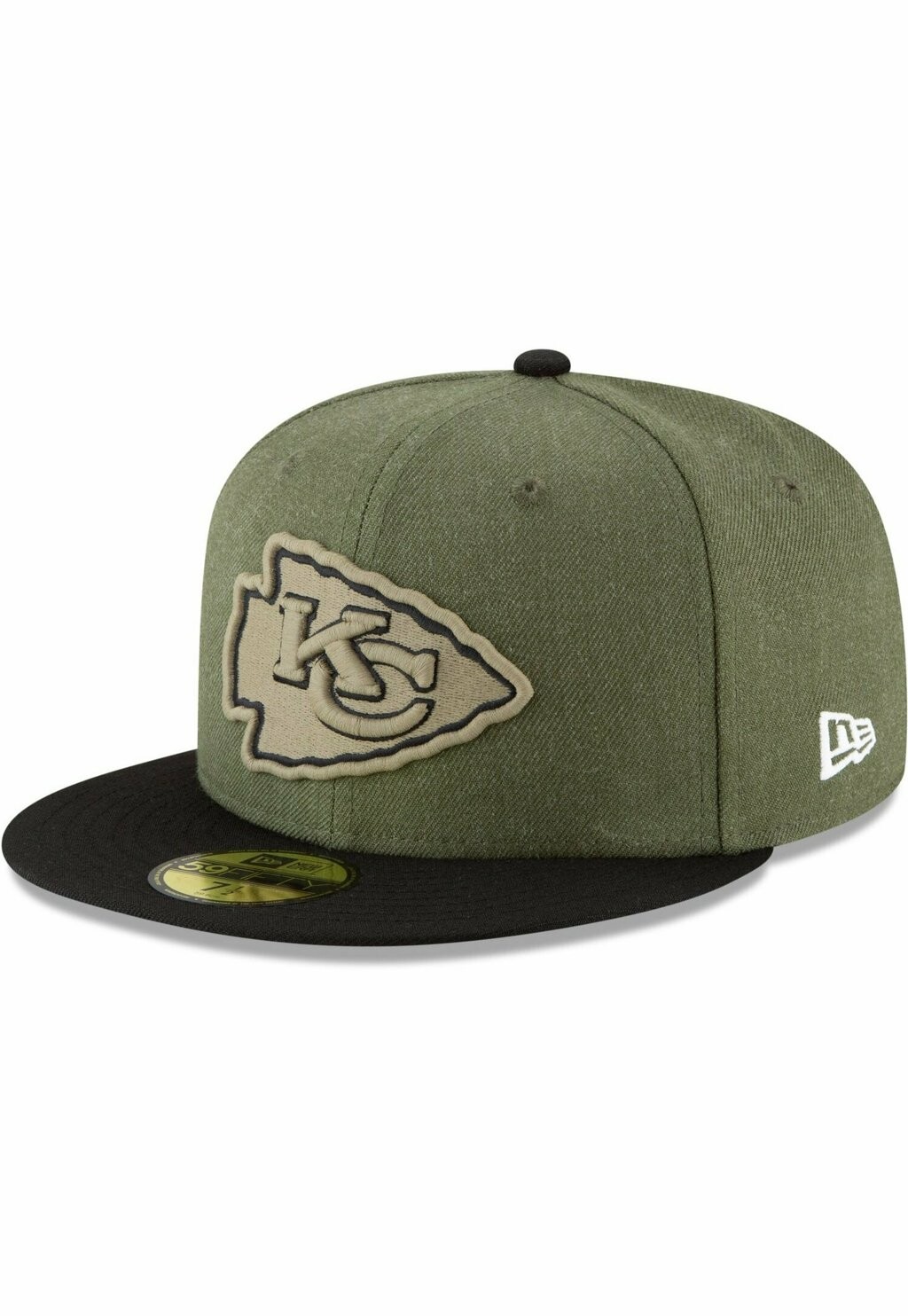 

Бейсболка BAY PACKERS ON FIELD 2018 SALUTE TO SERVICE 59FIFTY New Era, цвет kansas city chiefs