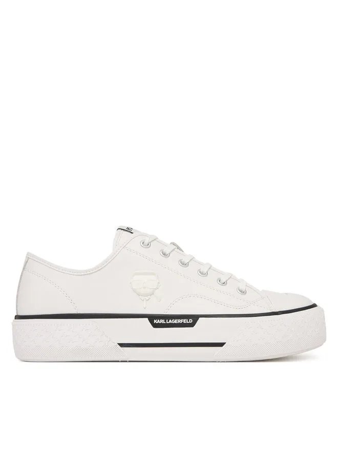 KARL LAGERFELD Кроссовки Campus Max III KL50470N из белой ткани