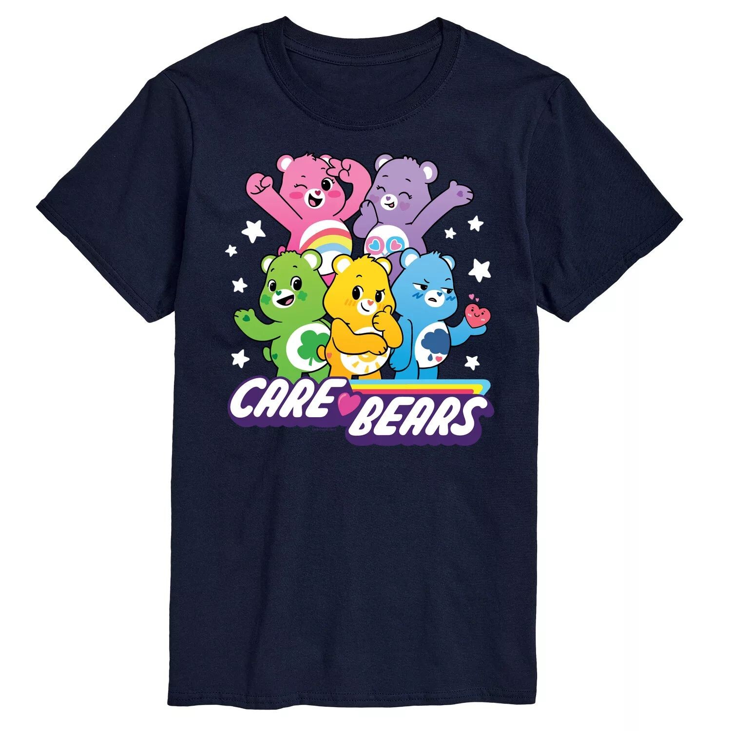 

Футболка с рисунком основной группы Big & Tall Care Bears Licensed Character, синий