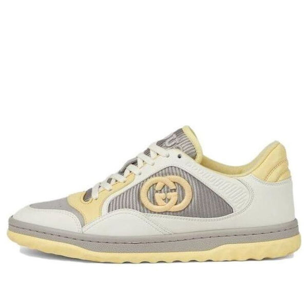 Кроссовки mac80 embroidered sneakers 'white grey yellow' Gucci, желтый