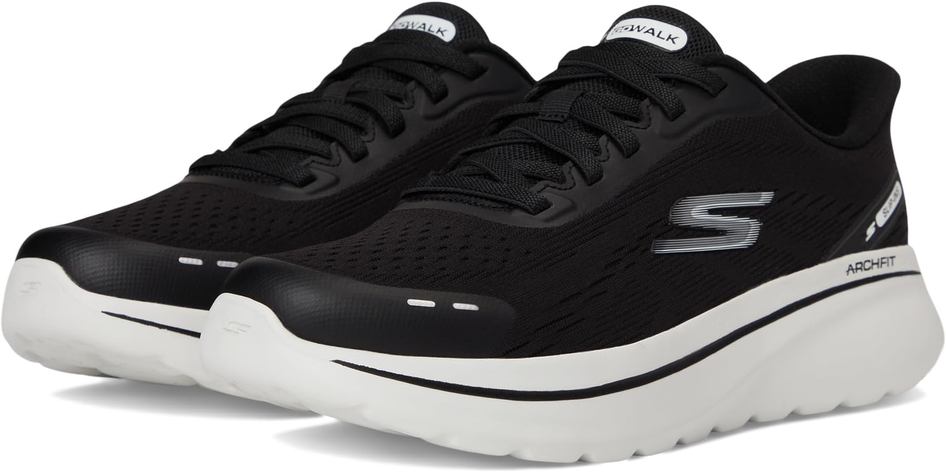 

Кроссовки SKECHERS Performance Go Walk Arch Fit N-joy Nobend Hands Free Slip-in, черный/белый