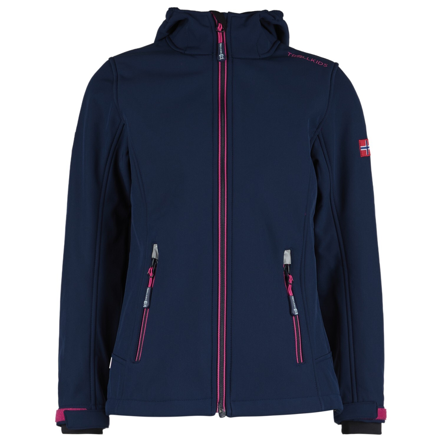 

Куртка из софтшелла Trollkids Girl's Trollfjord, цвет Navy/Magenta
