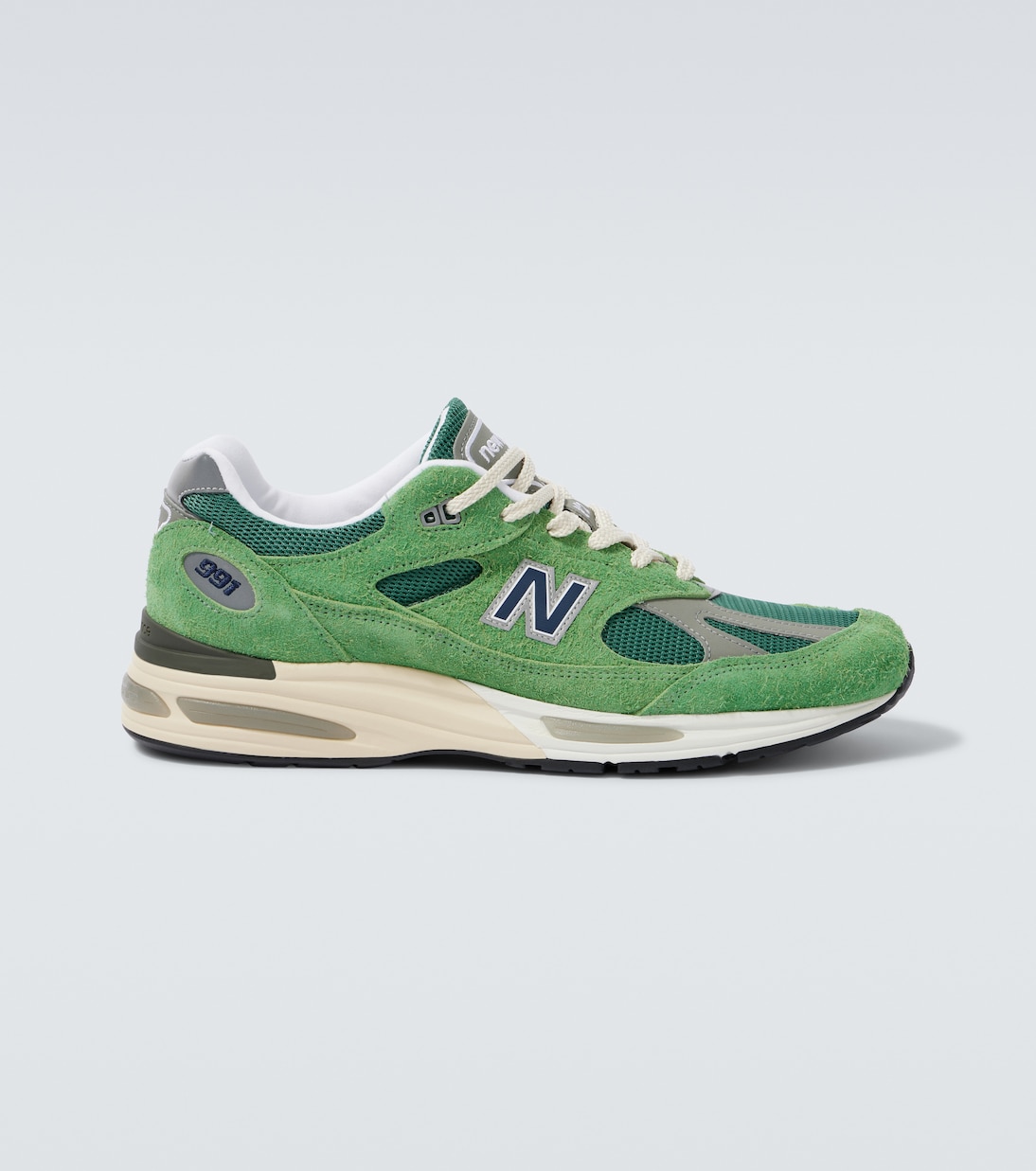 

991v2 замшевые кроссовки New Balance, Mineral Green