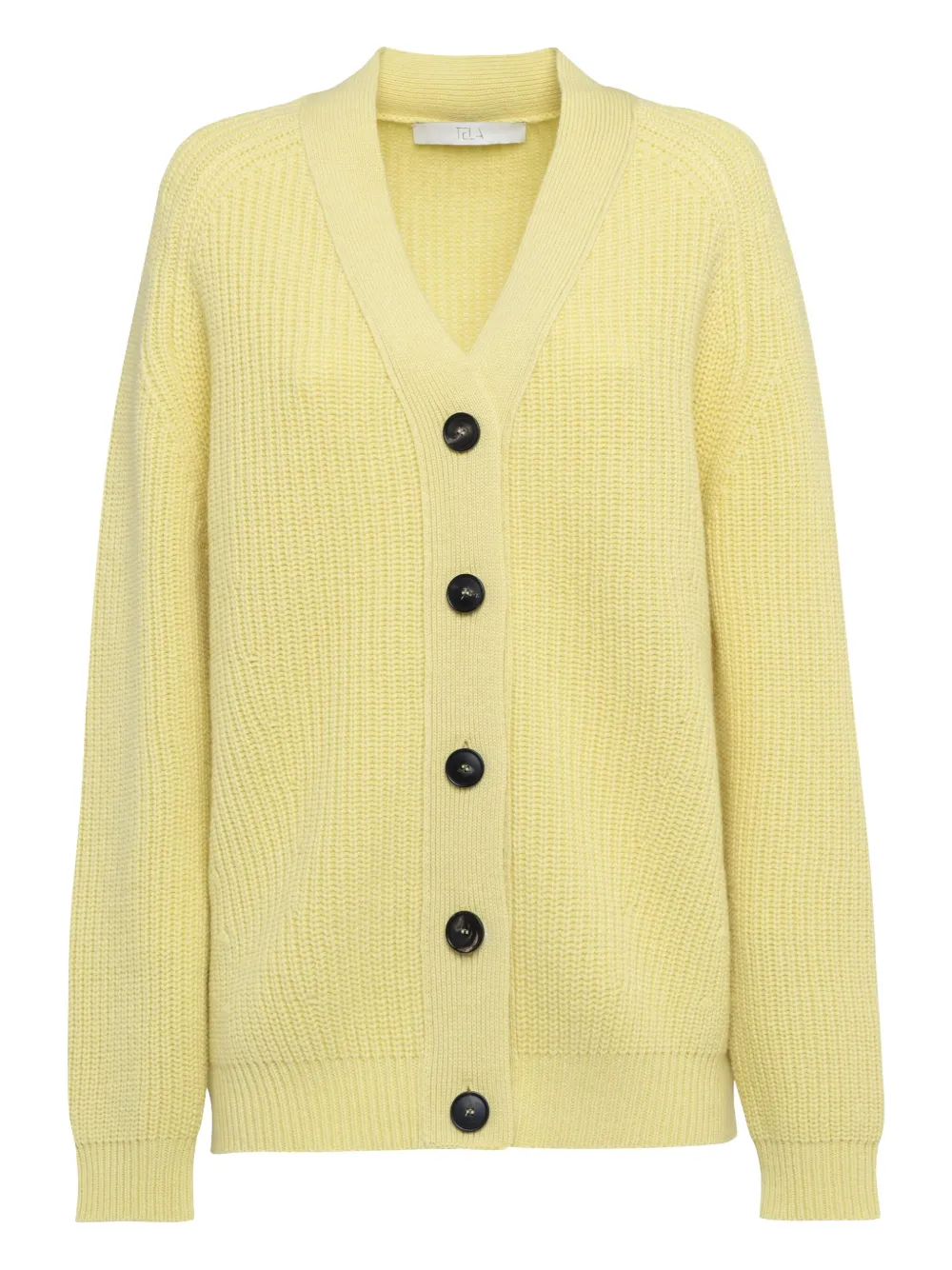 

Кардиган с V-образным вырезом и рубчатой вязкой Tela