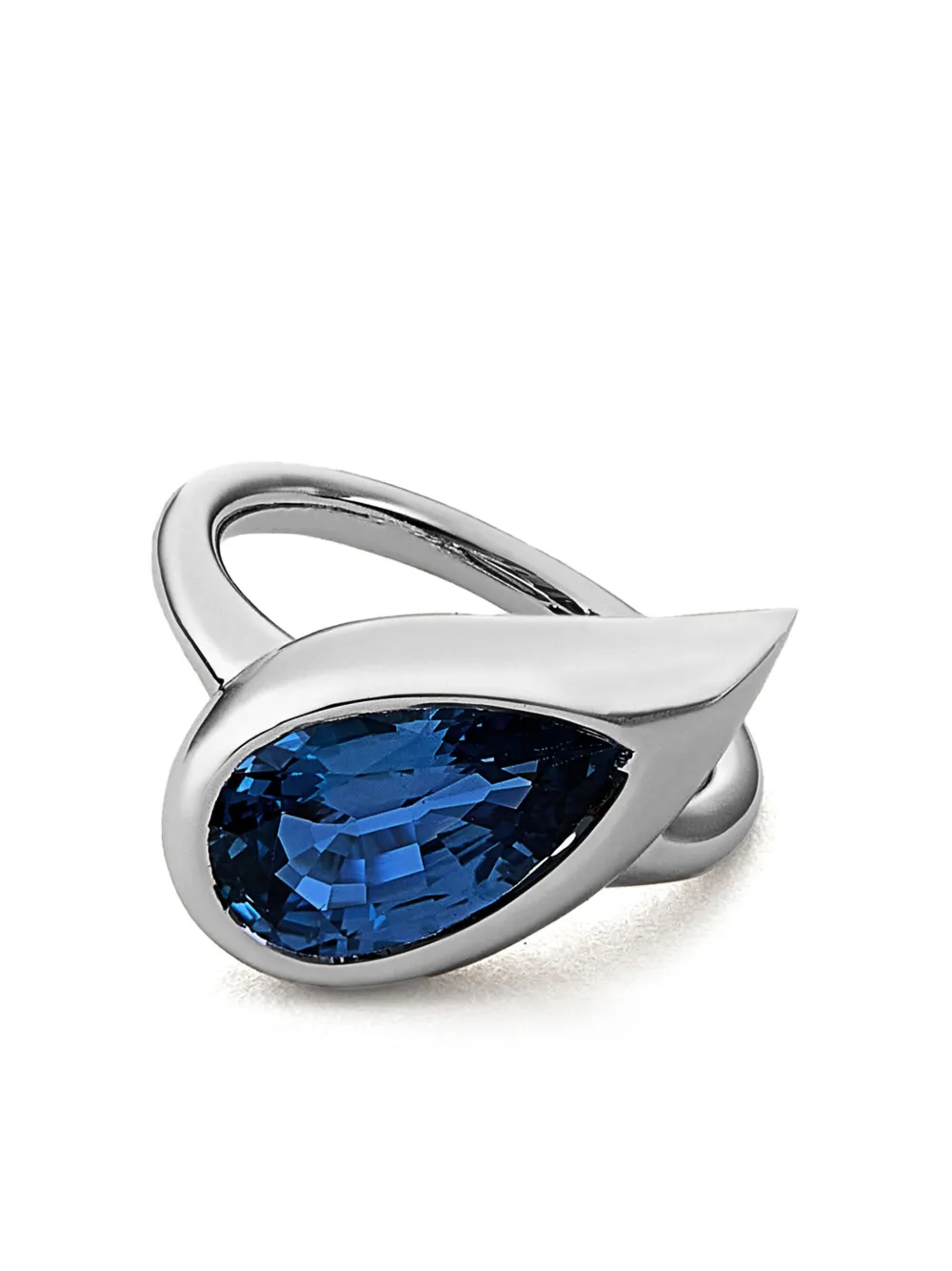 

Кольцо Mika из белого золота с сапфирами Jewels Aficionado, серебяный