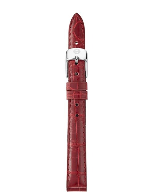 

Ремешок для часов из кожи аллигатора, 14 мм MICHELE, цвет Red