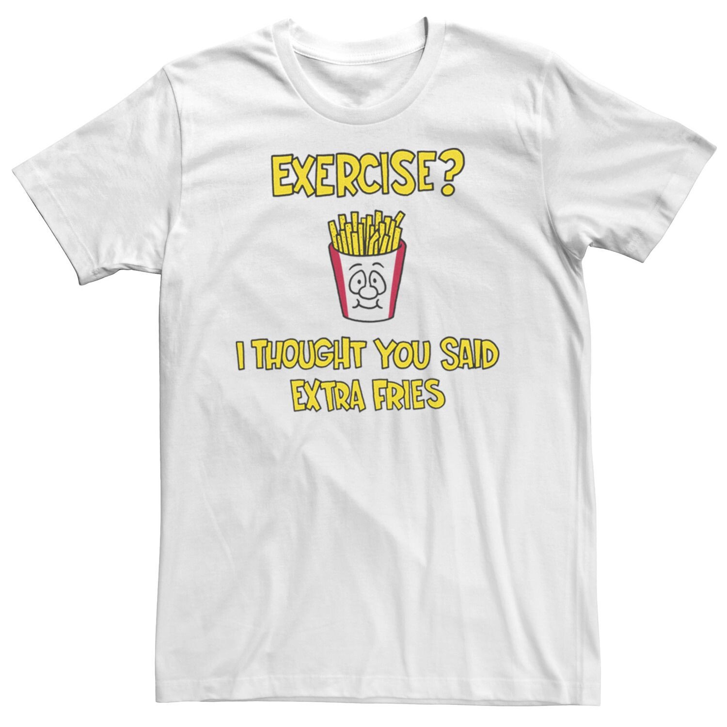 

Мужская футболка с рисунком «Though You Said Extra Fries» Licensed Character