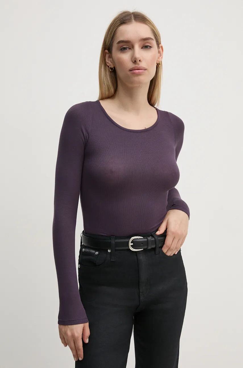 

Боди United Colors of Benetton, фиолетовый