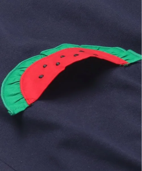 Детское платье с карманами-фруктами Lemon Watermelon moujonjon желтое — фото 4