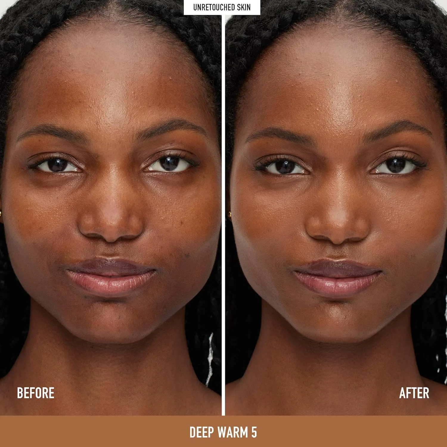 bareMinerals Original Pure Serum Radiant Natural Liquid Foundation Mineral SPF 20, увлажняющий тонирующий крем, сияющий финиш, легкая текстура, среднее покрытие, некомедогенный, веганский продукт, Deep Warm 5 — фото 3