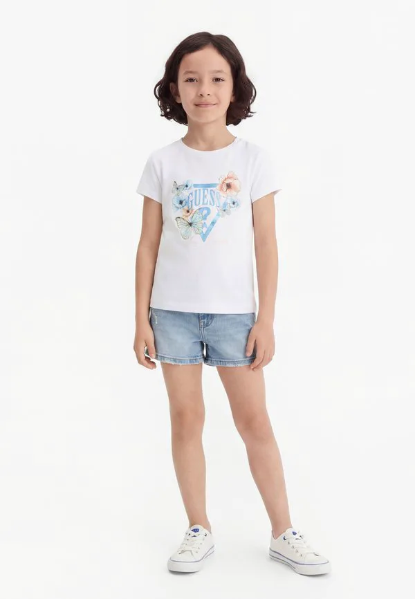 Футболка с принтом для малышей Guess, Pure White