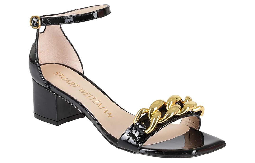 SW One Strap Sandals Women's Black Stuart Weitzman