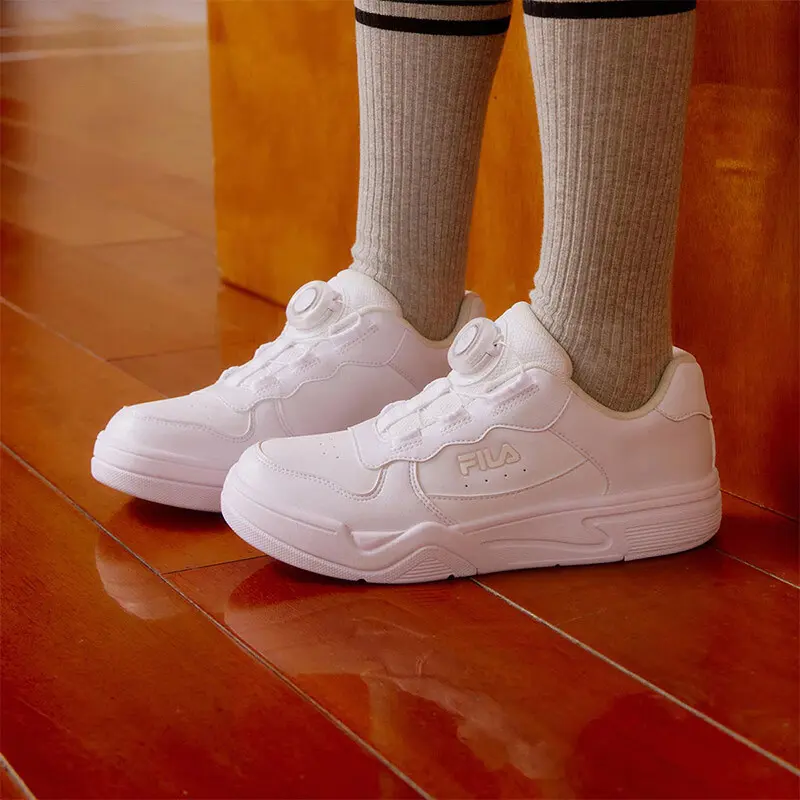 Низкие детские кроссовки для повседневной носки FILA KIDS, белый — фото 2