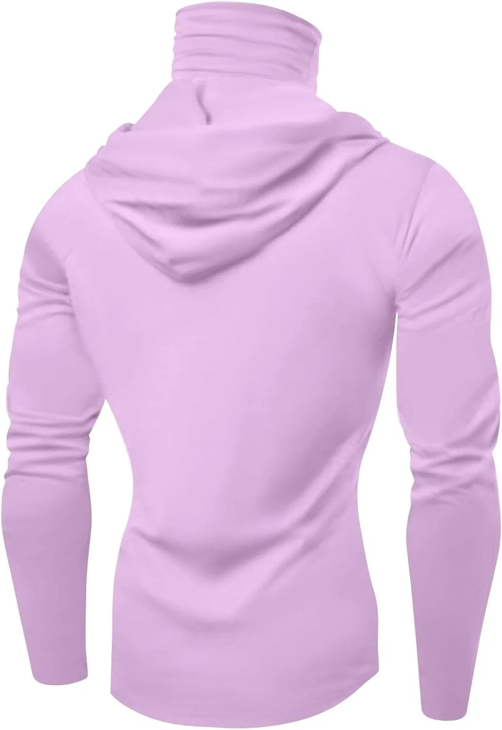 Футболка с капюшоном и маской для лица, Generic, B10 Light Purple — фото 3