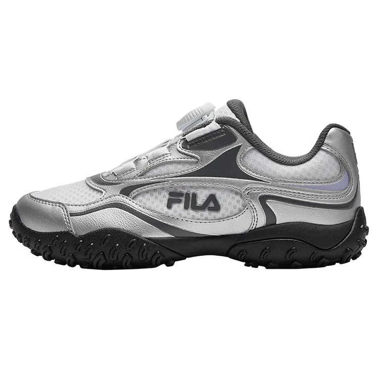 Кроссовки беговые FILA KIDS BOA Pebble Shoes низкие белые/серебристые — фото 3