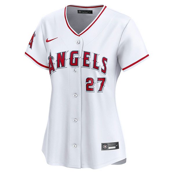 Женская футболка Mike Trout Los Angeles Angels Home Limited Nike — фото 3