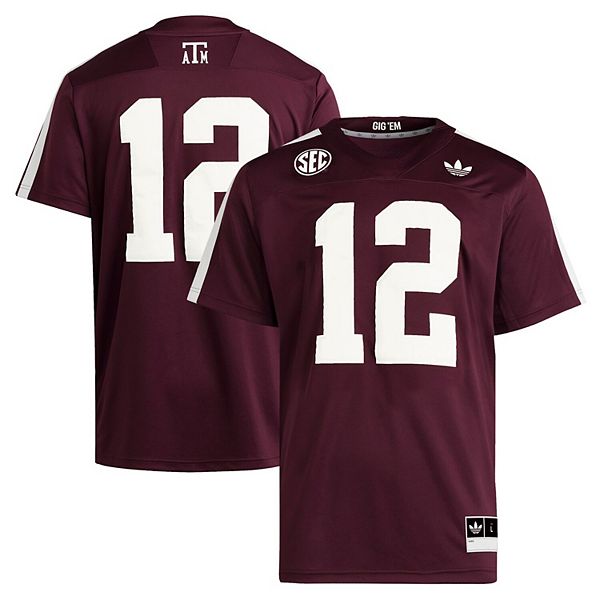 Мужская футболка Texas A&M Aggies Premier Strategy #12 Adidas — фото 2