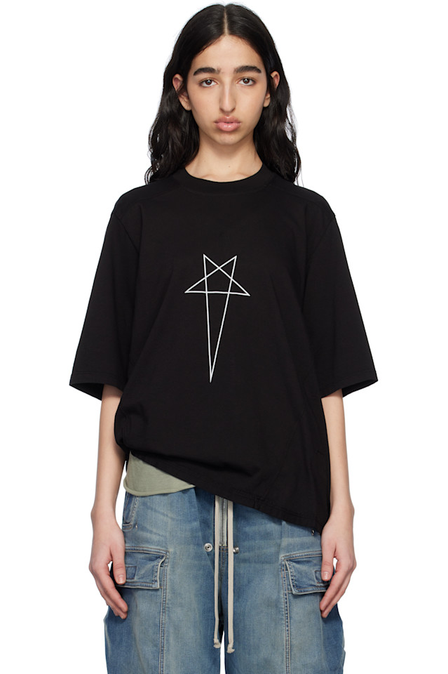 

Футболка с голливудским моржом Rick Owens Drkshdw, мультиколор