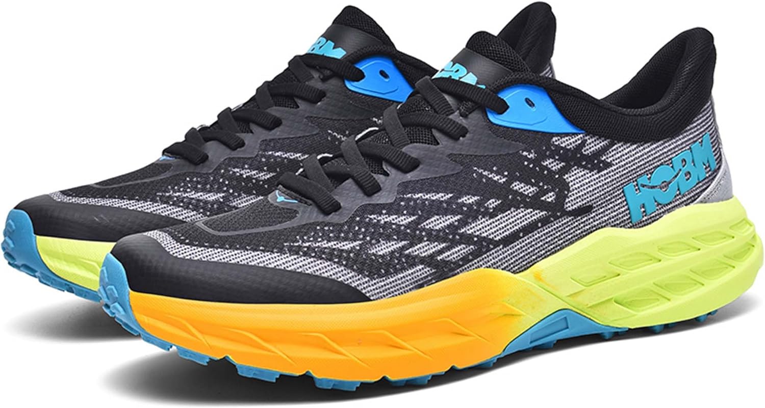 

Мужские кроссовки для бега на все сезоны с амортизацией - модная повседневная спортивная обувь - дышащие фитнес-кроссовки - удобная обувь для активного отдыха Dzbajrqm, черный