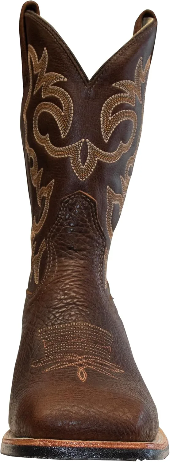 Мужские вестерн-бутсы Canada West Brahma Ropers коричневые Canada West Boots, коричневый — фото 4